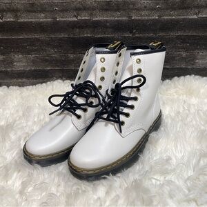 JADON WHITE DR MARTENS COMBAT PLATFORM LEATHER BOOTS GRUNGE COSPLAY
